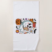 Herfst Vibes Ghost Nurse Autumn Strandlaken (Voorkant)