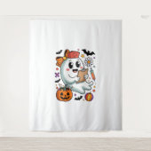 Herfst Vibes Ghost Nurse Autumn Wandkleed (Voorkant)