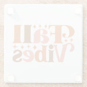 Herfst Vibes Glazen Onderzetter (Achterkant)