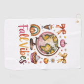 Herfst Vibes Golfhanddoek (Horizontaal)