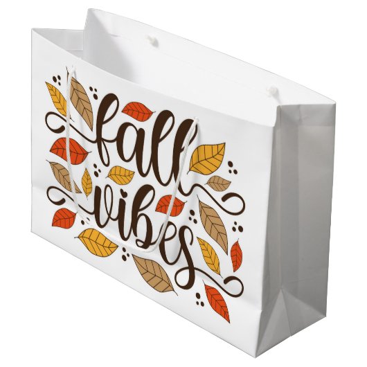 Herfst Vibes Groot Cadeauzakje (Voorkant Gekanteld)