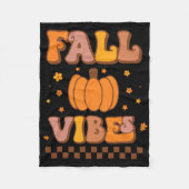 Herfst Vibes  Groovy Autumn Season Retro dan Fleece Deken (Voorkant)