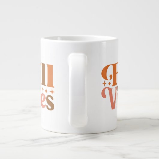 Herfst Vibes Grote Koffiekop (Achterkant)