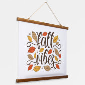 Herfst Vibes Hangend Wandkleed (Gebogen)