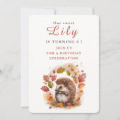 Herfst vibes Hedgehog - Verjaardagsuitnodiging Kaa Kaart (Voorkant)