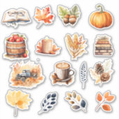 Herfst Vibes Herfst 16 Sticker Pack (Voorkant)