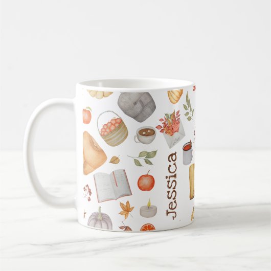 Herfst Vibes Herfst Decor Thanksgiving Gepersonali Koffiemok (Links)