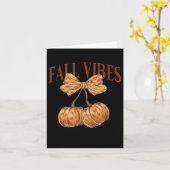 Herfst Vibes-herfst Lover Thanksgiving Dag-Herfst Kaart (Gele Bloem)