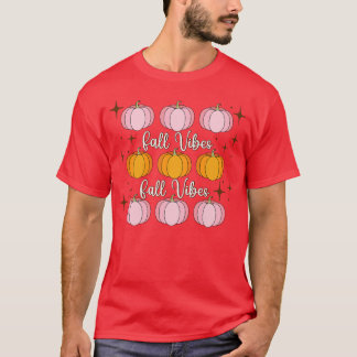 Herfst Vibes  Herfst Seizoen Retro Leopard Autum T-shirt