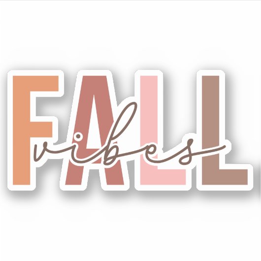 Herfst Vibes | HERFST | Vinyl gesneden vinyl Sticker (Voorkant)