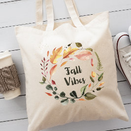 Herfst Vibes herfst Waterverf Canvas tas