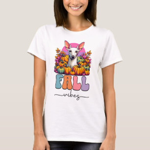 Herfst Vibes Iggy Dog Pumpkin Patch Pastel Gothic T-shirt