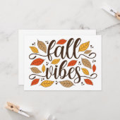 Herfst Vibes Kaart (Voorkant / Achterkant in situ)