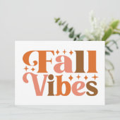 Herfst Vibes Kaart (Staand voorkant)