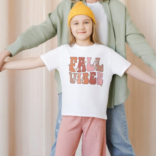 Herfst Vibes Kinder Shirt, Herfst Thanksgiving Kin T-shirt