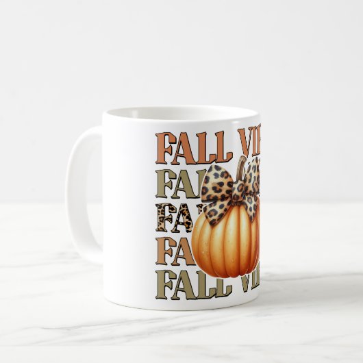 Herfst Vibes Koffiemok (Voorkant links)