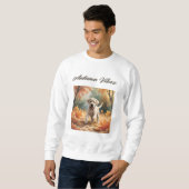 Herfst Vibes Labrador Puppy Sweatshirt (Voorkant volledig)