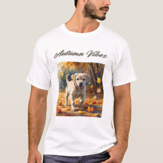 Herfst Vibes Labrador Puppy T-shirt