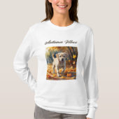 Herfst Vibes Labrador Puppy T-shirt (Voorkant)