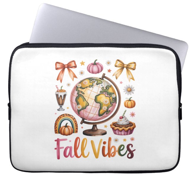 Herfst Vibes Laptop Sleeve (Voorkant)