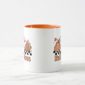 Herfst Vibes Mok, pompoenseizoen, Retro Herfst Doo Mok (Midden)