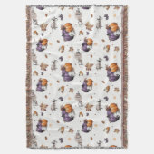 Herfst vibes naadloos patroon deken (Voorkant Verticaal)