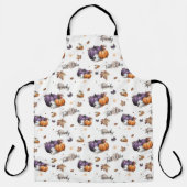 Herfst vibes naadloos patroon schort (Voorkant)