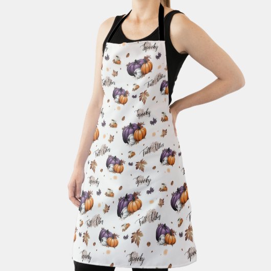 Herfst vibes naadloos patroon schort (Insitu)