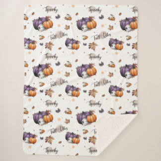 Herfst vibes naadloos patroon sherpa deken