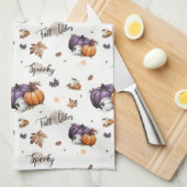 Herfst vibes naadloos patroon theedoek (Quarter Fold)