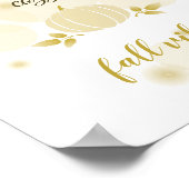 herfst vibes neutrale pompoen poster (Hoek)