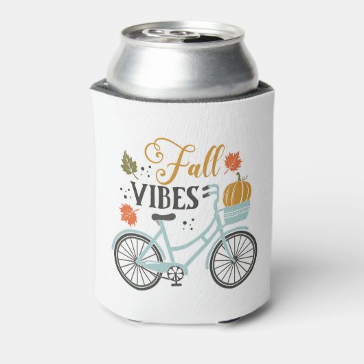 Herfst vibes op de fiets blikjeskoeler (Blikje Achterkant)