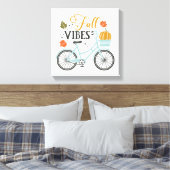 Herfst vibes op de fiets canvas afdruk (Insitu (Slaapkamer))