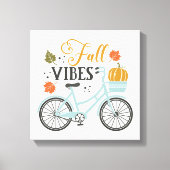 Herfst vibes op de fiets canvas afdruk (Voorkant)