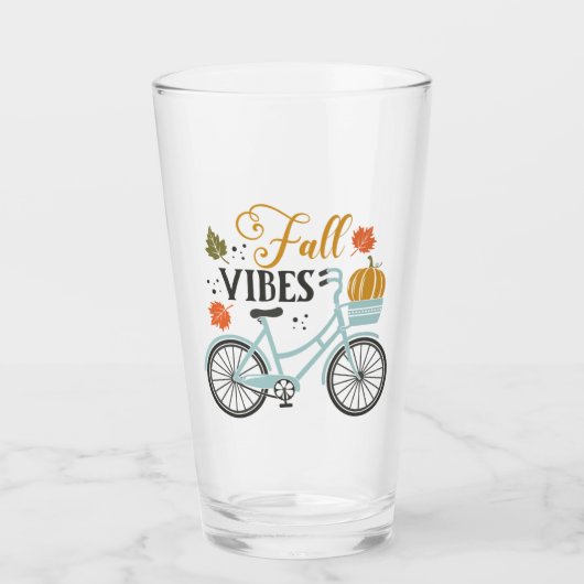 Herfst vibes op de fiets glas (Voorkant)