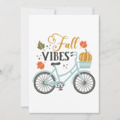 Herfst vibes op de fiets kaart (Voorkant)