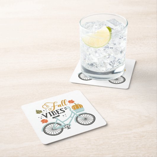 Herfst vibes op de fiets kartonnen onderzetters (Insitu)