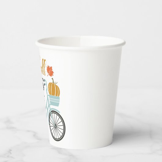 Herfst vibes op de fiets papieren bekers (Links)