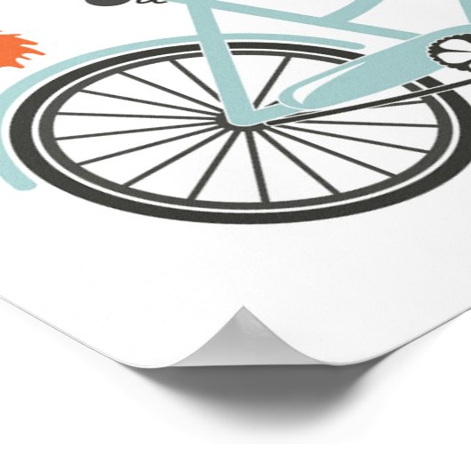 Herfst vibes op de fiets poster (Hoek)