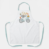 Herfst vibes op de fiets schort (Voorkant)