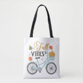 Herfst vibes op de fiets tote bag (Voorkant)