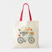 Herfst vibes op de fiets tote bag (Achterkant)