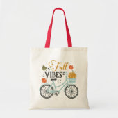 Herfst vibes op de fiets tote bag (Voorkant)