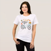Herfst vibes op de fiets Tri-Blend shirt (Voorkant volledig)