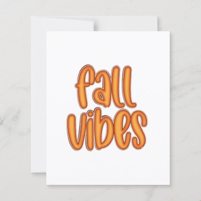 🍂 Herfst Vibes Oranje Tekst Graphic (Voorkant)