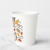 Herfst Vibes Papieren Bekers (Achterkant)