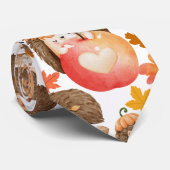 Herfst vibes patroon stekelvarken stropdas (Opgerold)