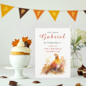 Herfst vibes Pheasant - Verjaardagsuitnodiging Kaa Kaart