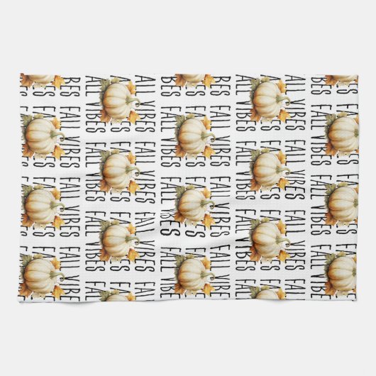 Herfst Vibes Pompoen | herfst Theedoek (Horizontaal)