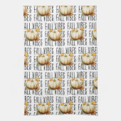 Herfst Vibes Pompoen | herfst Theedoek (Verticaal)